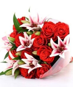 Lilies & Rose Basket