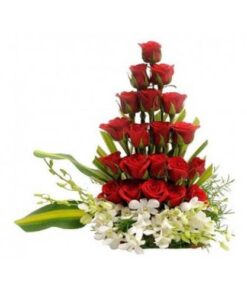 Orchids and Roses Arrangement