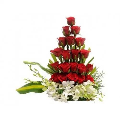 Orchids and Roses Arrangement