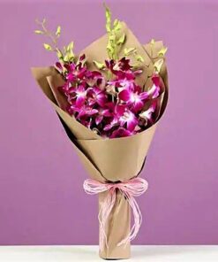 Attractive Orchids & Rose Bouquet