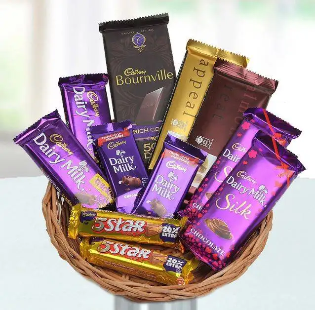 Simple chocolate basket
