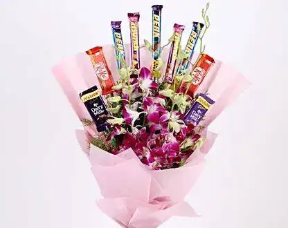 Orchid With Choco  Bouquet