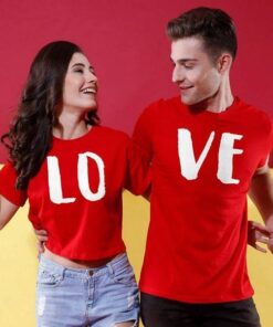 Couples Printed  Love T- Shirts