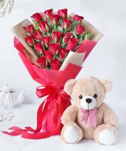 Teddy Day Flowers