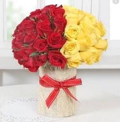 Red & Yellow Flower Bunch