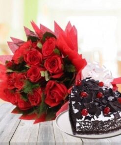 Hearty Blackforest & Red Roses