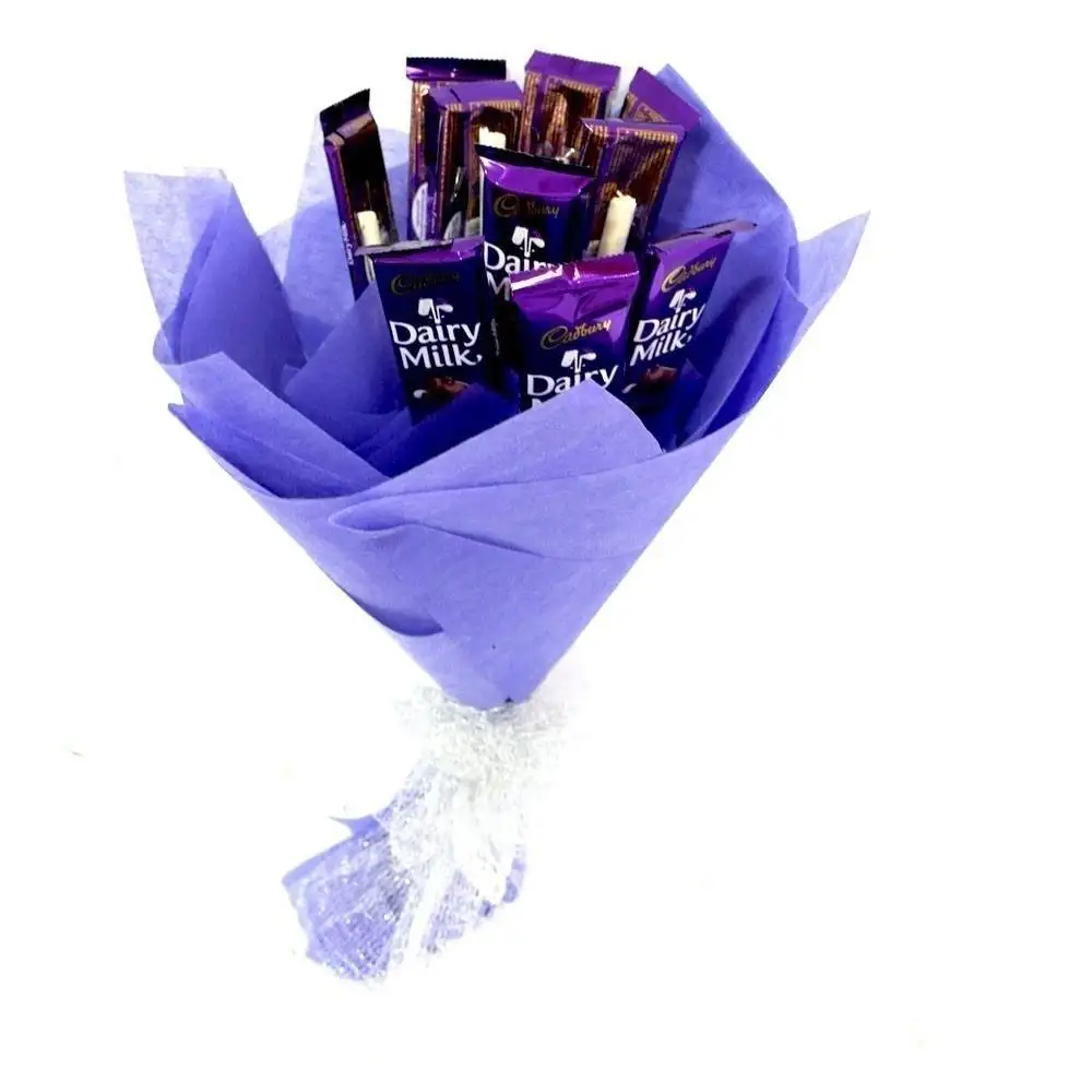Bouquet 10 Dairy Milk Chocolates