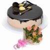 Chocovanilla with Pink Bouquet