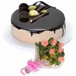 Chocovanilla with Pink Bouquet