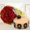 Roses and Cappuccino Combo