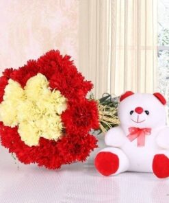 Soft Toy with Carnations