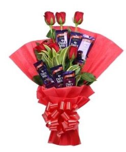 Rosy Flat Bouquet