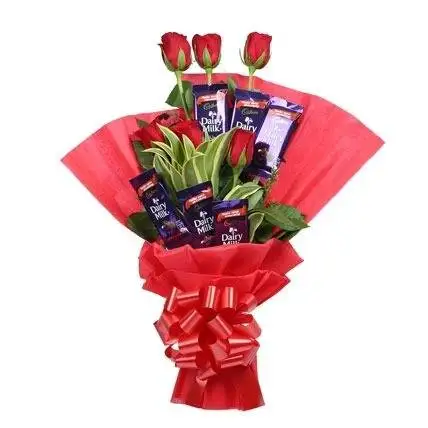 Rosy Flat Bouquet