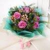 Classic Roses  & 4 Pink Hypericum