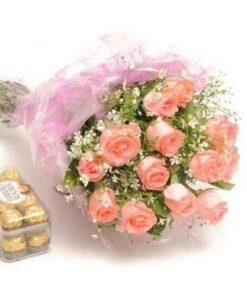 Choco Roses Pink Bunch