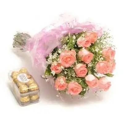 Choco Roses Pink Bunch