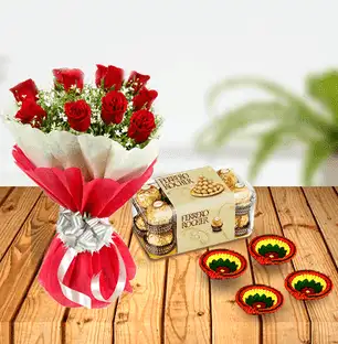 Ferraro With Colourful Bouquet