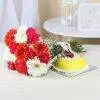 Bunch of Gerbera's with Cake
