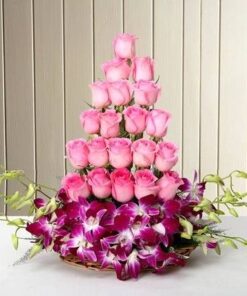 Pink Flowers Tower