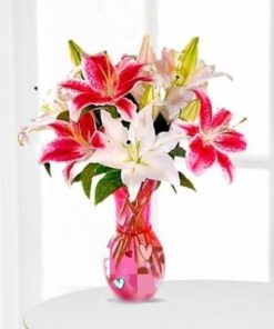 Mix Lilies in a Vase