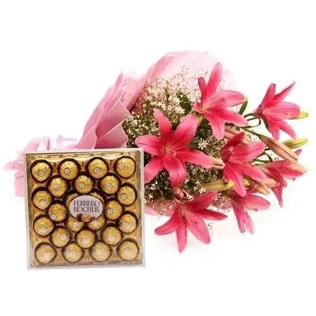 Pink & White Carnations