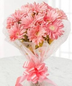 Cellophane wrapped Gerbera's