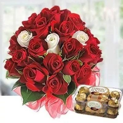 Ferrero Rocher Chocolates with Roses
