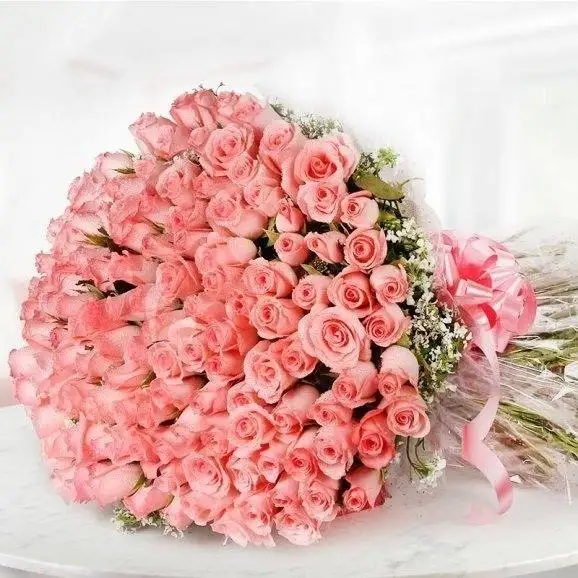 Heavy Pink Rose Bunch