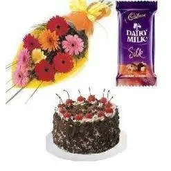 Gerbera And Blackforest Combo