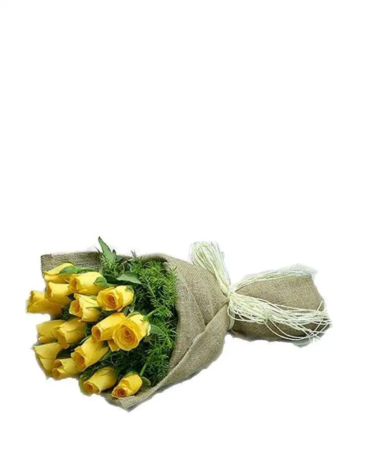 Fresh Yellow Roses Bouquet