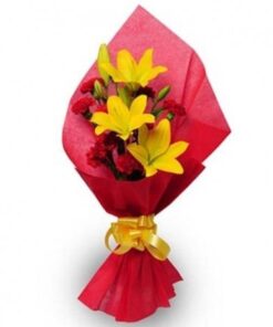 Beautifull 3 Asiatic Lilies Bouquet