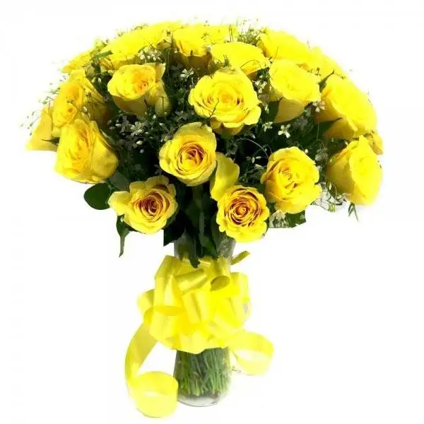 Sticked Yellow Roses