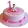 Baby Girl 1st Birthday Cake