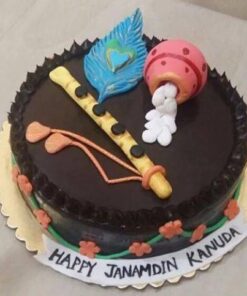 Chocolaty Krishna Birthday Cake
