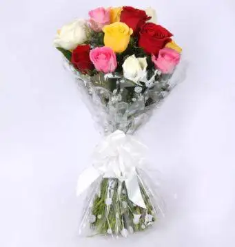 Colourful Roses & Cake Combo - Image 2