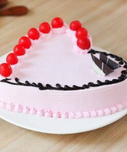Alternative view of Beautiful Heart Love Birds Cake