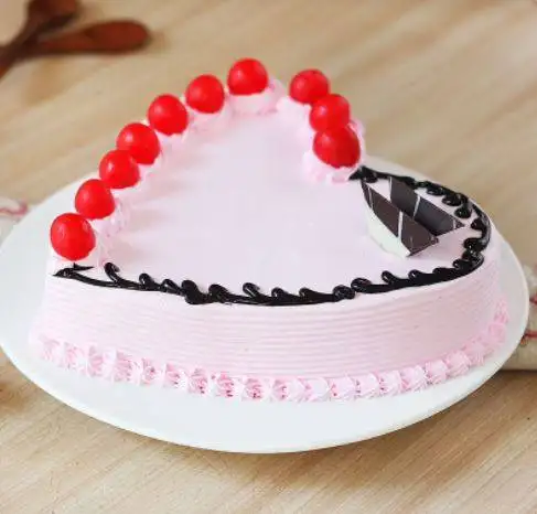 Beautiful Heart Love Birds Cake - Image 2