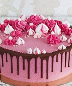 Anniversary Round Shape Strawberry Cake