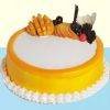 Beautiful Decoration Round Shape Mango Cake