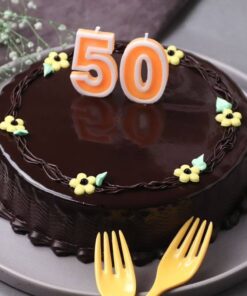 Delicious Creamy Silky Chocolate Number Cake