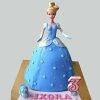 Designer Barbie Fondant  Finishing Cake