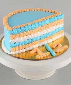 Tasty And Creamy Half Cut Cake