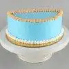 Designer Bordered Half Cut Cake1