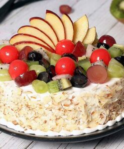 Alternative view of Janmashtami Special Healthy Fruits Cake