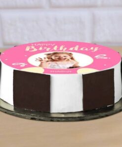 Alternative view of Happy Birthday Photo Cake
