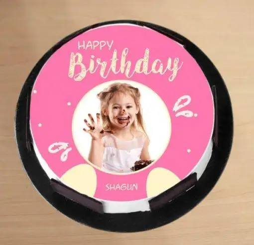 Happy Birthday Photo Cake - Image 3
