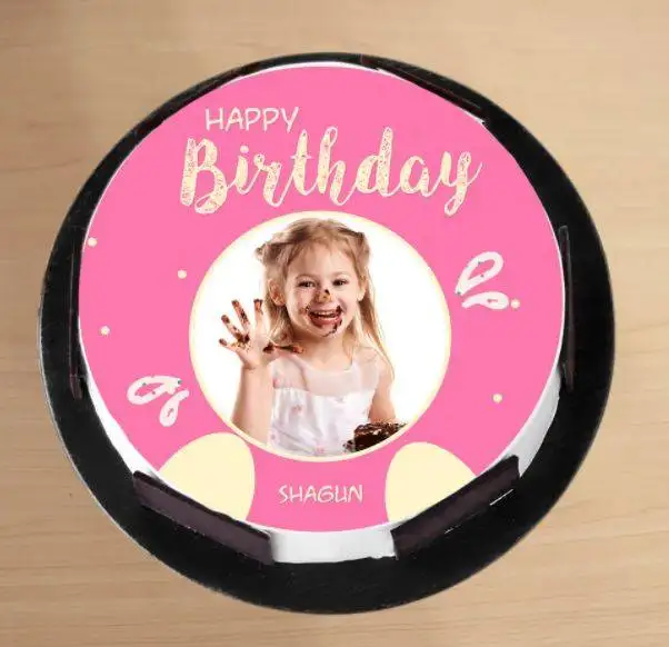 Happy Birthday Photo Cake - Image 3