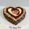 Heart Shaped Choco Forest Photo Cake
