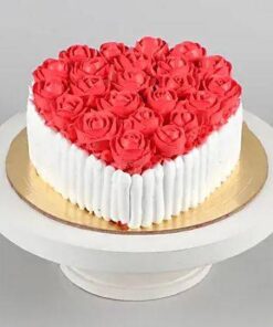 Alternative view of Hearty Roses Cake
