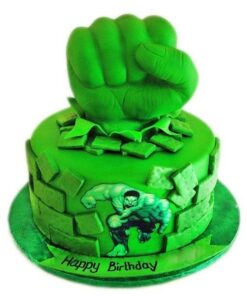 Hulk Hand Fondant Cake